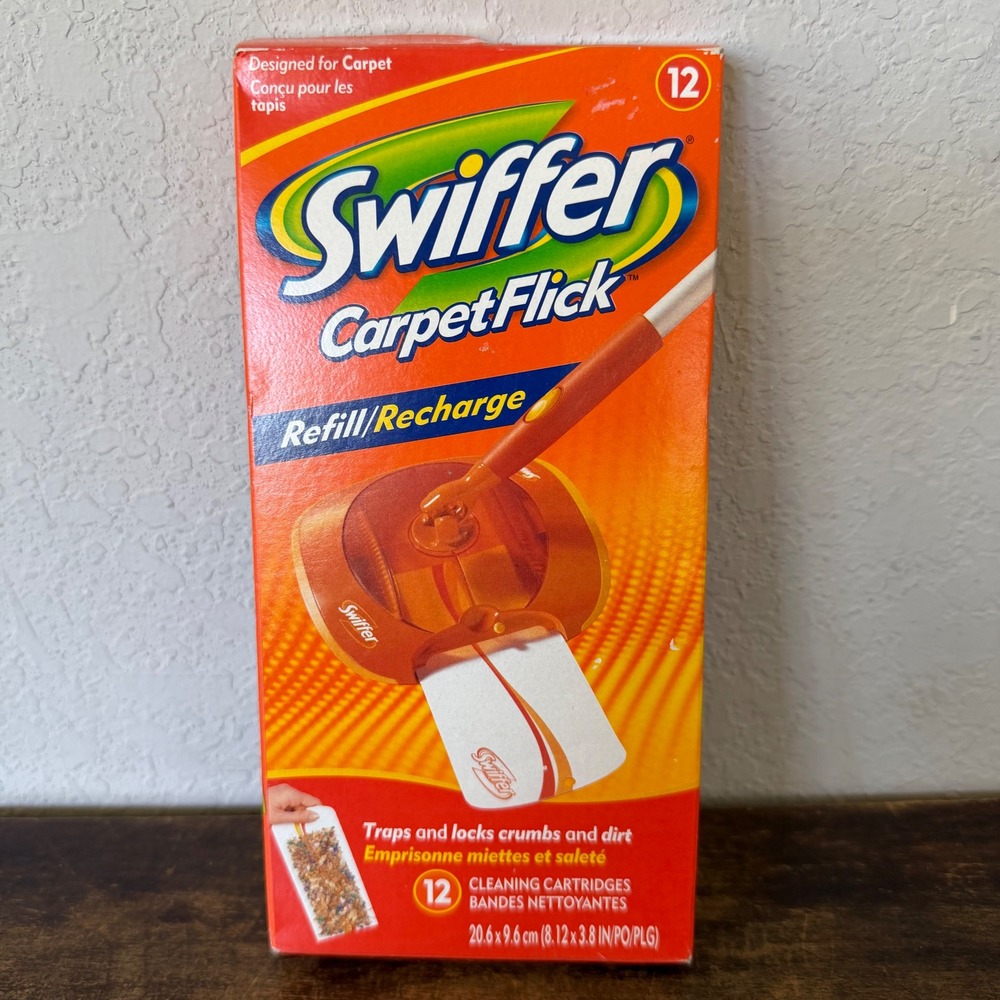 Swiffer Carpet Flick Refill Recharge Pack of 11 Pads Cartridges Discontinued